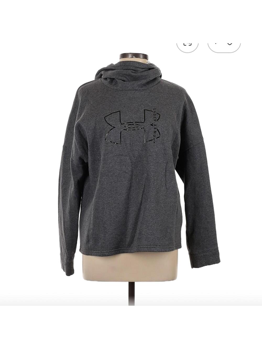 Under Armour Gray Pullover Hoodie Size L
